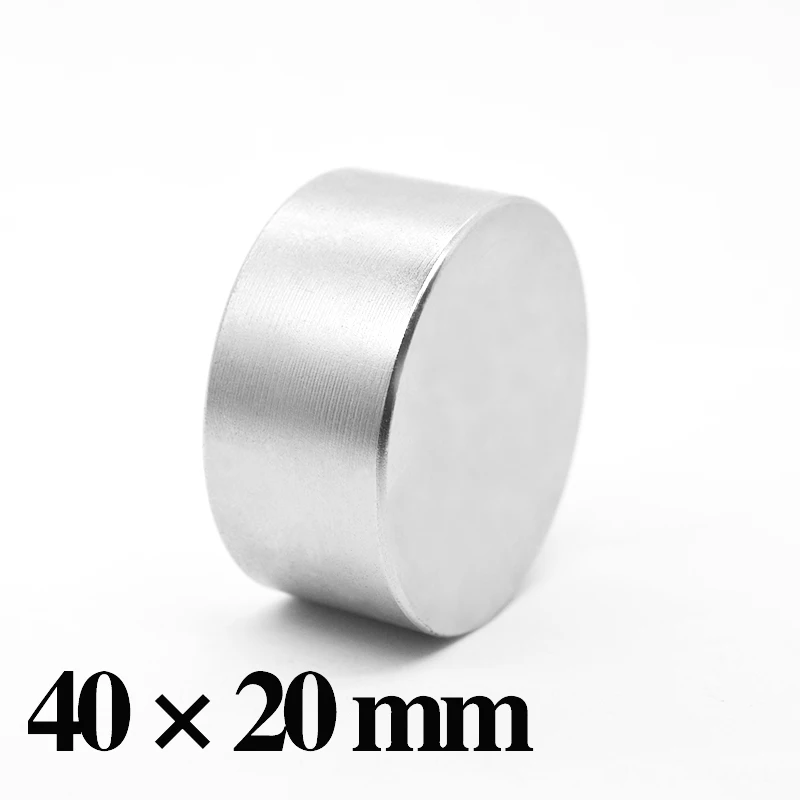 HYSAMTA 1 Piece N52 Neodymium Magnet 40x20 Permanent NdFeB Super Strong