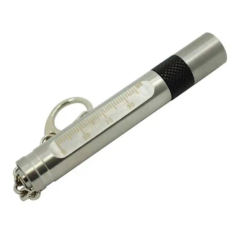 Waterproof 3 Modes Mini Keychain Flashlight Stainless Steel Key Chain Q5 Led Light AAA Lamp