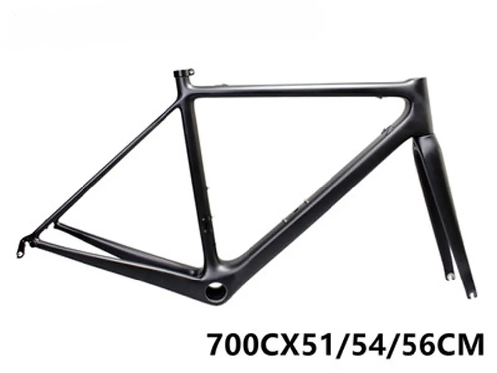 

R5 road bike rack frame, front fork, bowl, sitting tube clamp 51/54 / 56CM internal wiring for 130 mm wheels and 700c wheels