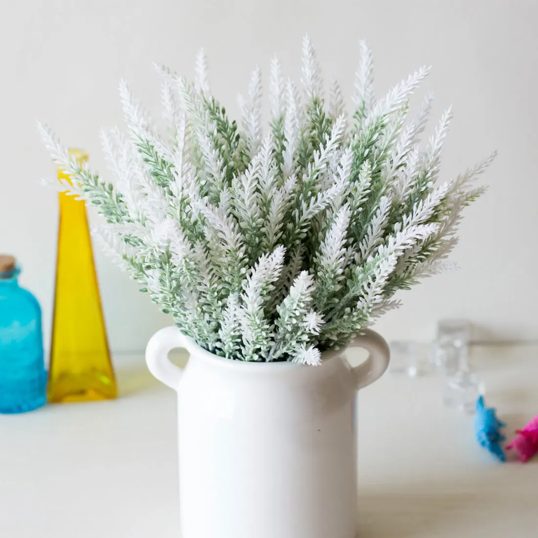 

LovelyRomantic Provence Decoration Lavender Flower Silk Artificial Flowers Grain Decorative Simulation of Aquatic Plants