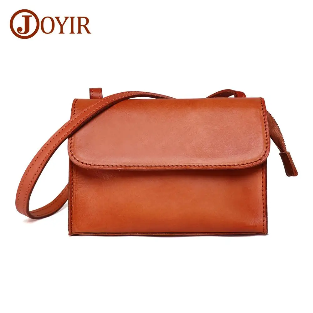 JOYIR женская сумка из натуральной кожи Роскошная воловья сумка на плечо дизайнерские кожаные сумки через плечо для женщин сумки-мессенджеры - Цвет: Brown