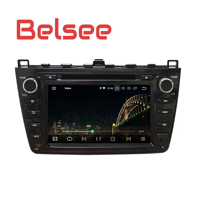 Best Belsee for Mazda 6 Ultra Ruiyi Car Stereo Android 8 Radio Octa Core PX5 GPS Navigation Head Unit Autoradio DVD Player Bluetooth 2
