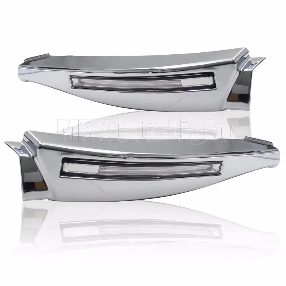 LED Daytime Running Lights For Jaguar XF 2008 2015 DRL Bumper Fog Lamp