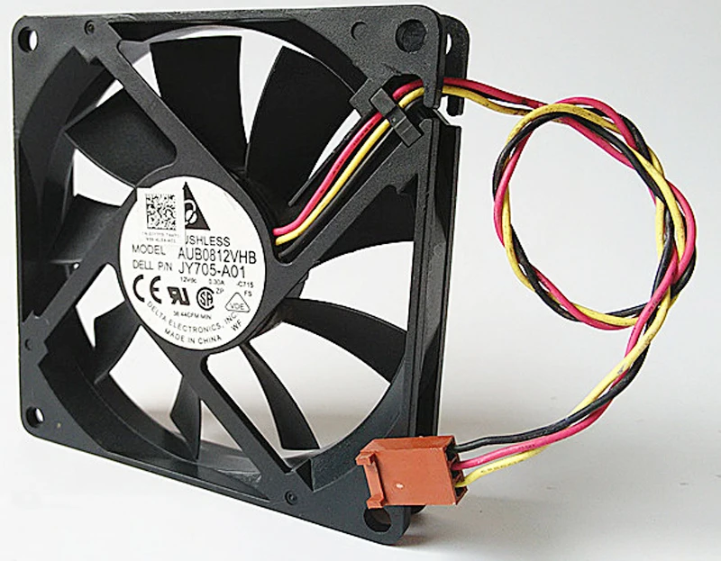 Оригинальный DELTA AUB0812VHB 8015 8 см 80x80x15 мм 12 В постоянного тока 0 30 а тонкий источник