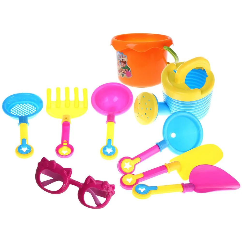 

9pcs/set Funny Kids Sand Pit Summer Beach Bucket Toys Seaside Games Play Toys For Children Gift Swim Toys