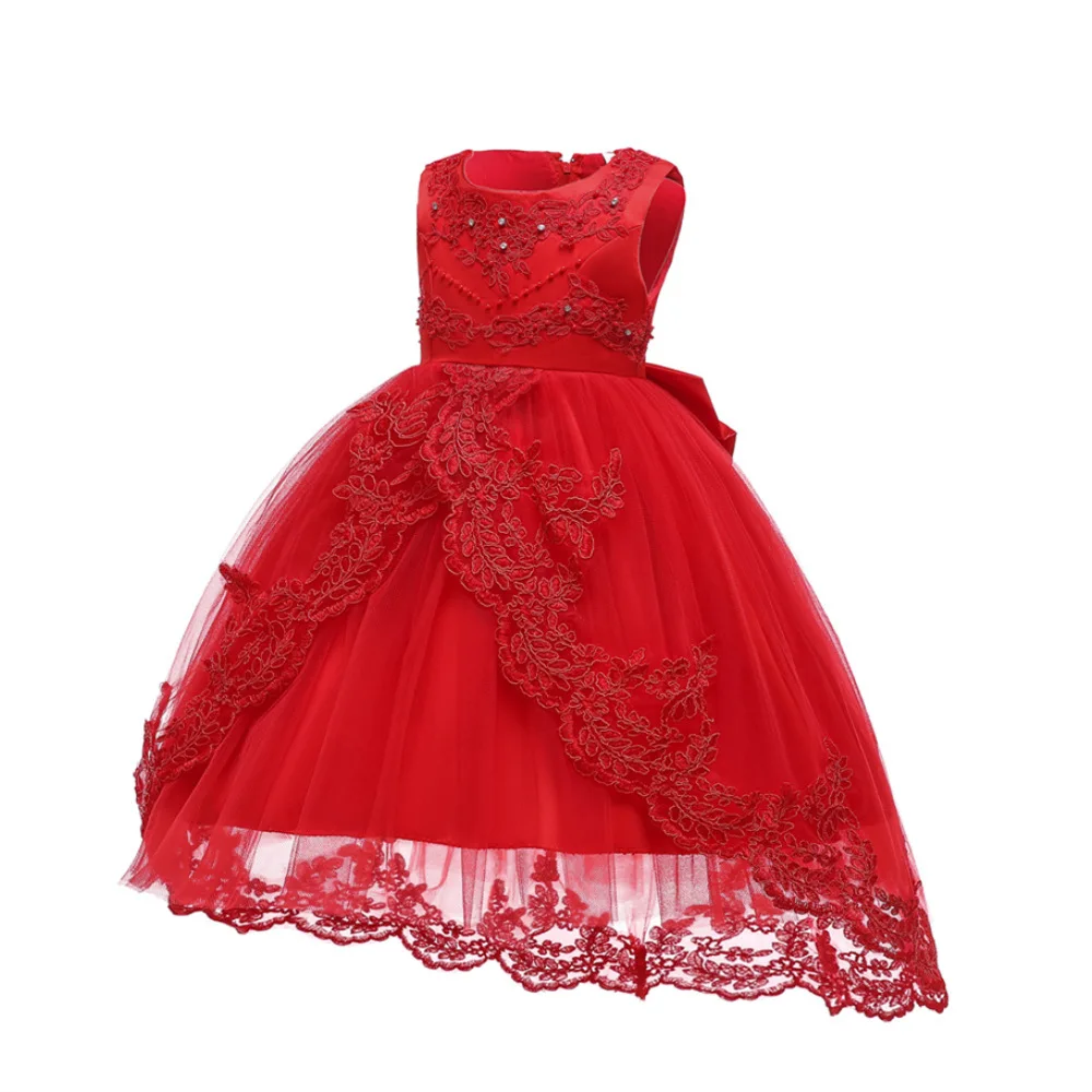 

Girl Dress 3-8 Years Baby Princess Dresses For Kids Girls Wedding Teens Party Vestidos Infantis Kid Floral Performance Children