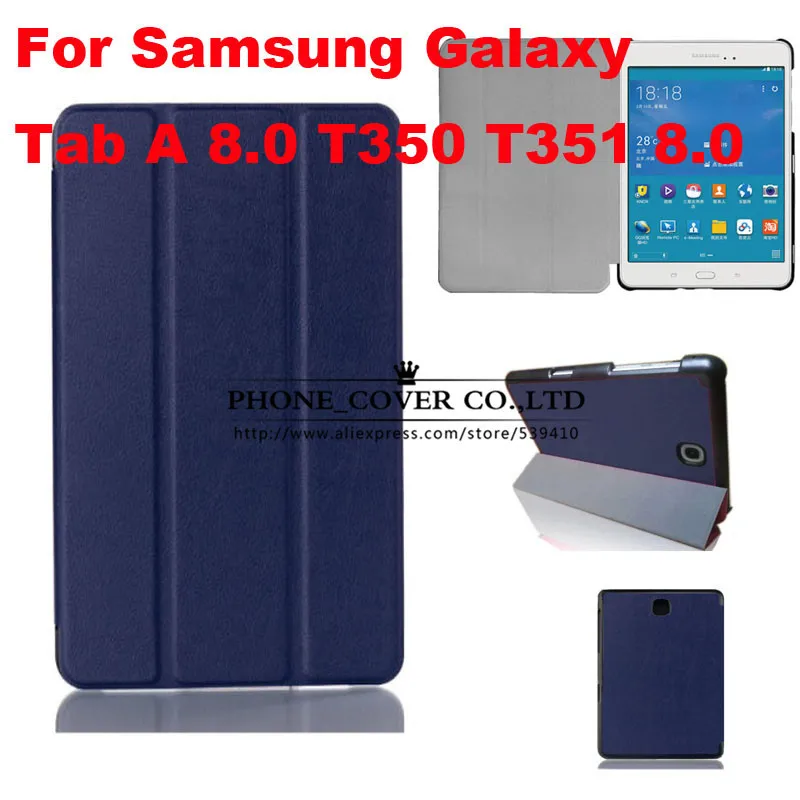 

Magnet Luxury Stand Pu Leather Case Cover For Samsung Galaxy Tab A 8.0 T350 T355 Sm-t355 Tablet Funda Cases + Screen Protector