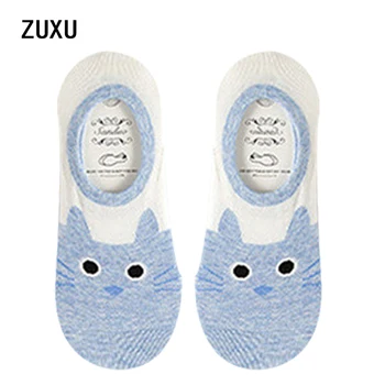 

cute harajuku print cat socks women summer korean animal funny cute low cut ankle sock happy candy color sock