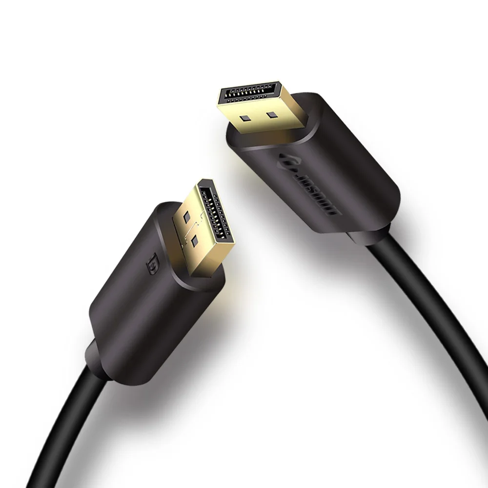 كابل موانئ دبي Displayport إلى موانئ دبي 1.2 v كابل الذهب 4 K للكمبيوتر محمول HDTV العارض محول كهربائي مزدوج الفتحة الحبل
