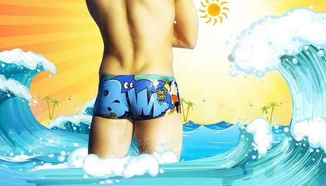 12 Colors Printing Swimsuit Man Brand 2018 Swimwear Men Gay Swimsuits Swimming Briefs Trunks Mens Swim Shorts Beach Wear Sunga 37 aeProduct.getSubject()