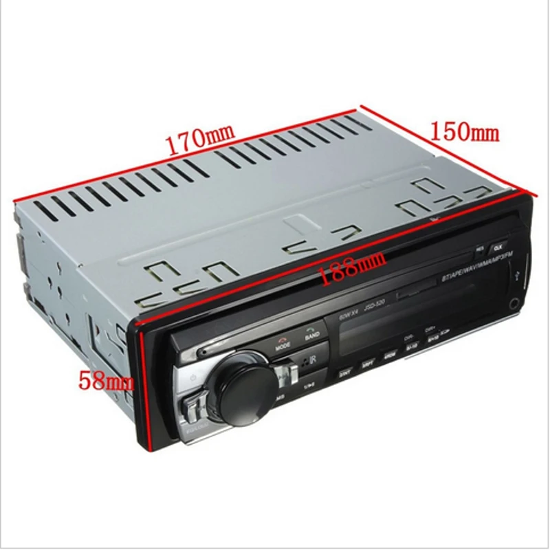 Новый автомобильный Радио стерео плеер Bluetooth AUX IN MP3 FM/USB/1 Din/пульт дистанционного