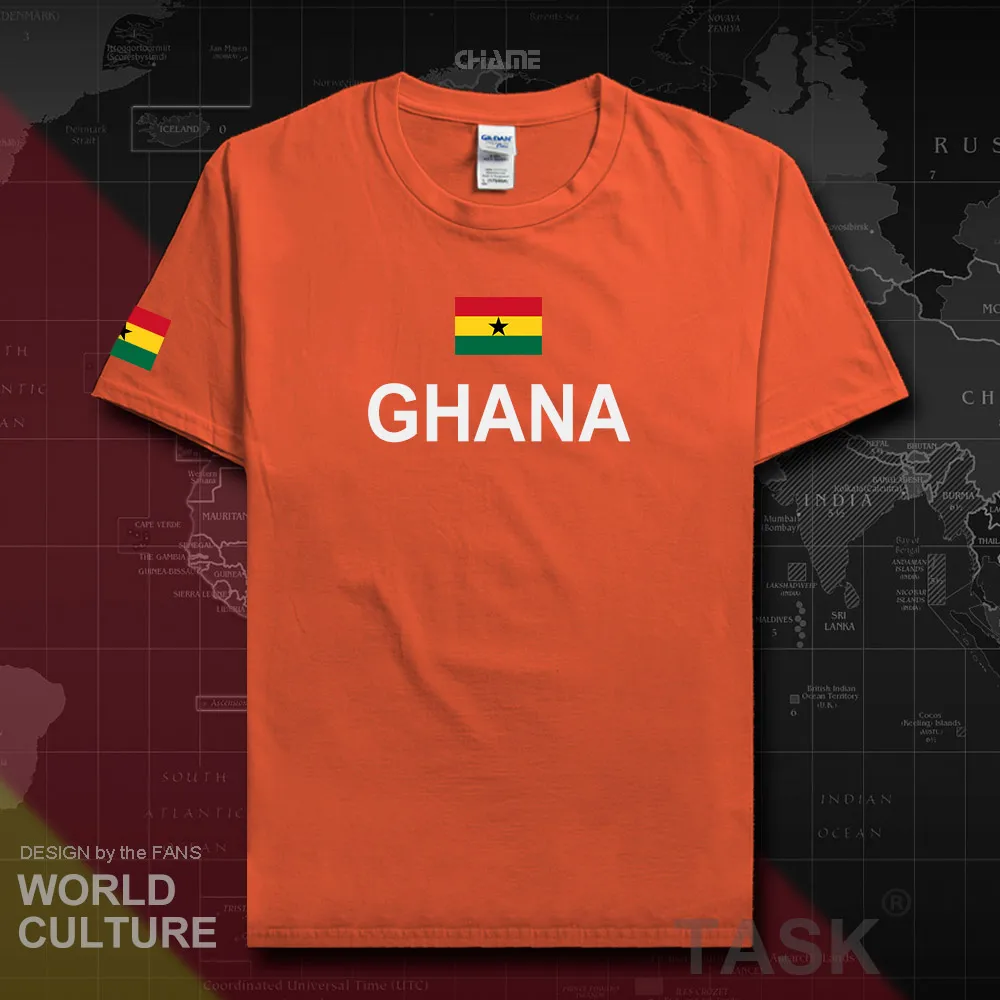 Футболка с надписью Гана Ghanaian для мужчин модная футболка 2017 изображением