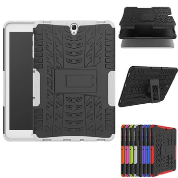 

Cover for Samsung Galaxy Tab S3 T820 T825 9.7" tablet case shockproof hybrid with Stand Cover Rugged Rubber Armor PC back cover