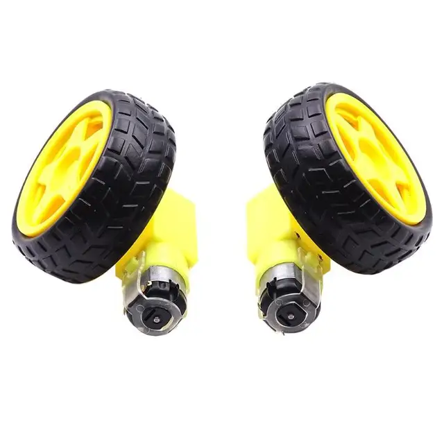 2pcs Smart Car Wheels 1 48 Rc Chis Deceleration Dc Motor 2pcs Smart Car Wheels 1 48 Rc Chis Deceleration Dc Motor Supporting