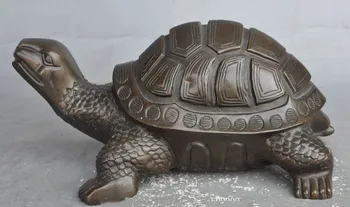 

chinese bronze fengshui Longevity Auspicious Animal Turtle Tortoise lucky statue