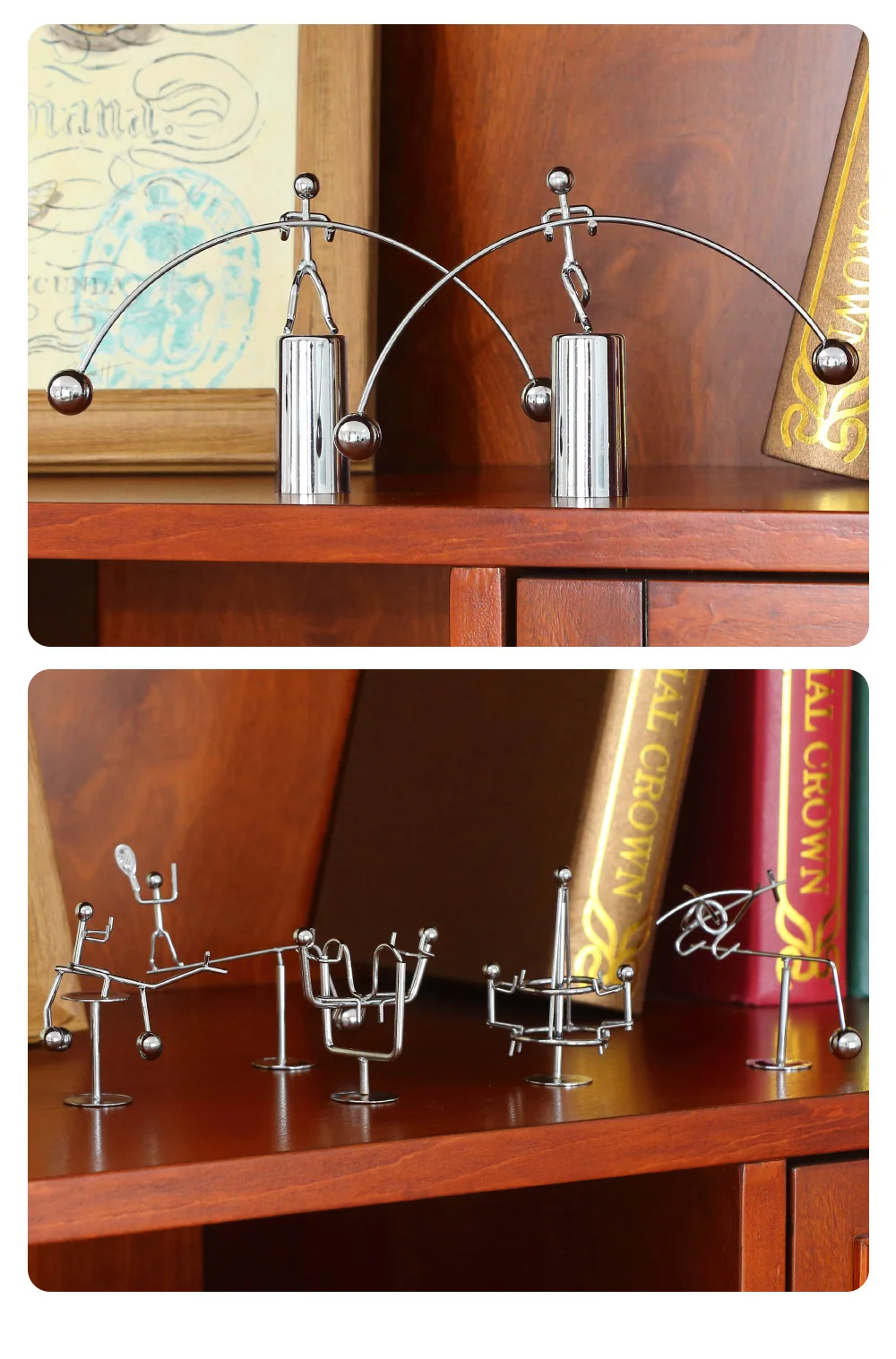 Newton Pendulum Cradle Man Ball Tumbler Desk Toy Sadoun.com