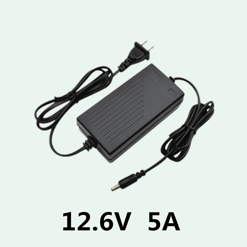 

1PCS AC 100-240V DC 12.6V 5A 5000ma for lithium battery charger 12.6V for Power Supply Adapter Charger 11.1v 5a 12.6V5A