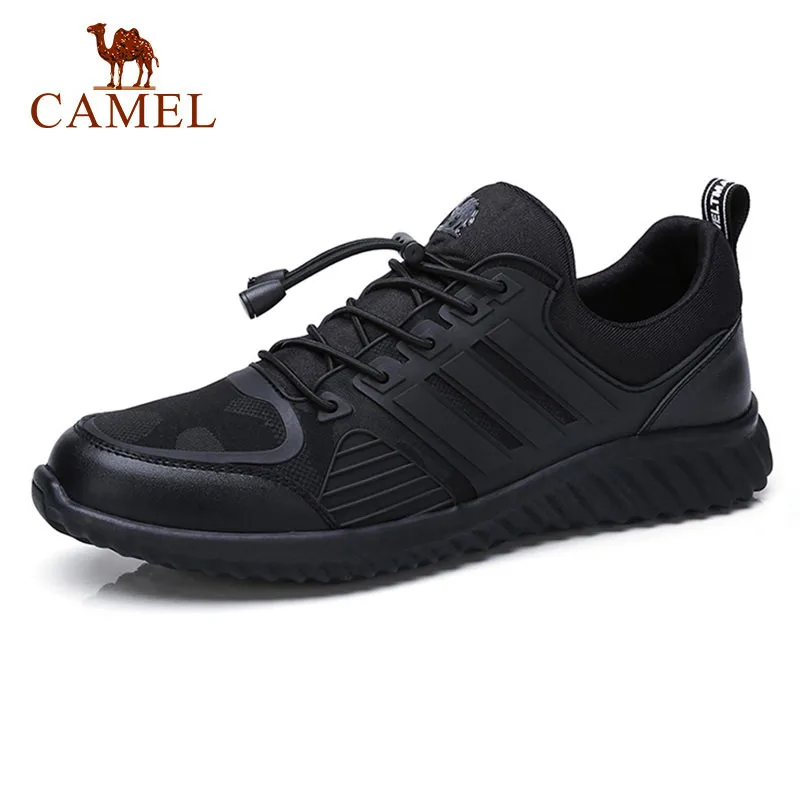 

Camel Men's Casual Shoes Autumn Cushioning Mesh Avant-garde Fashion Black Male Shoe with Breathable Full Palm Boom