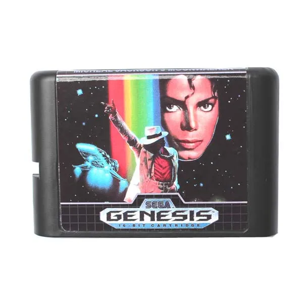 Майкл Джексон Moonwalker ЕС/США в виде ракушки 16 бит MD карточная игра для sega Mega Drive Genesis - изображение