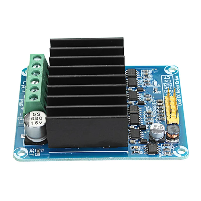 

1pc DC 5-12V 30A PWM Dual Channel Motor Control Module H-Bridge Motor Drive Controller Board Brand New