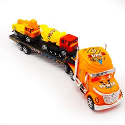 46 см большой Размеры Игрушечный трактор игрушки модель автомобиля с двумя мини-инженерная экскаваторов моделей Фот Дети мальчиков подарок