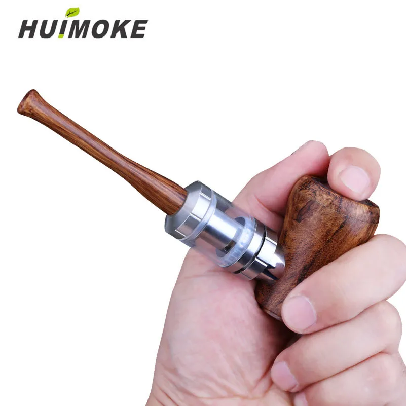 

2019 New E Pipe Kit Electronic Cigarette E pipe vape 3ml Atomizer Tank 30W Adjustable Wooden VS Kamry K1000 Plus E pipe 618