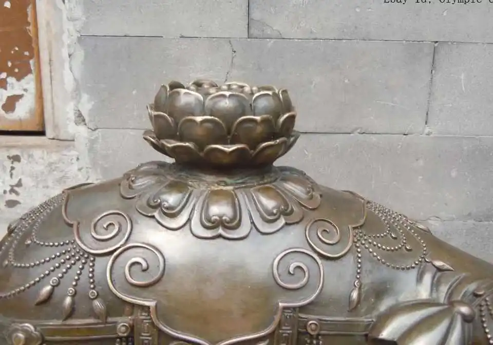 

10 Inch Finely China coffee bronze carved vases elephant pair Sculpture statues