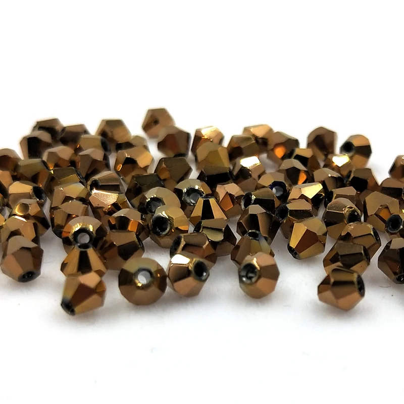 

Wholesale #5301 4mm 200pcs Glass Crystals Beads Bicone Faceted Bead loose Spacer Beads DIY Jewelry Making-#223