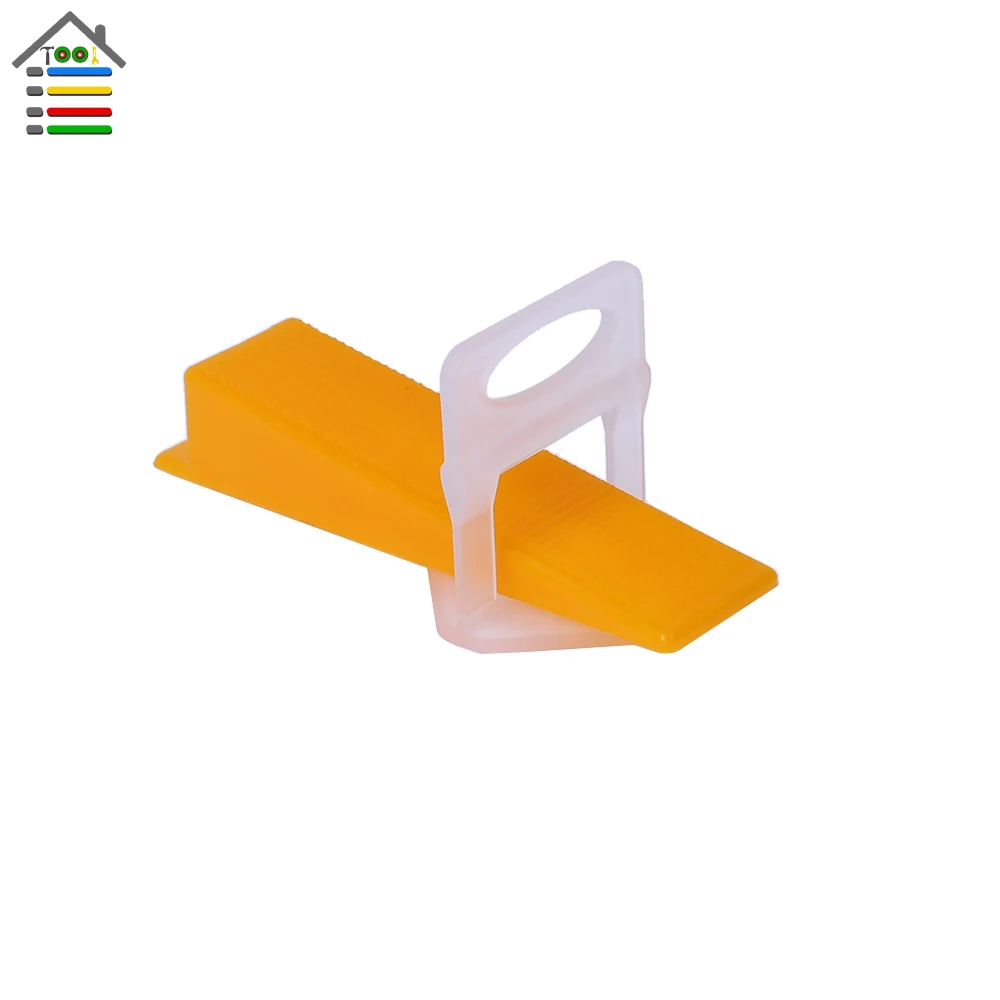 

100pc Clips With 50pc Wedges Tile Spacers Leveler Tiling Ceramic Tiler Plumbers 1.5mm Gap Wall Floor D Type Leveling System Tool