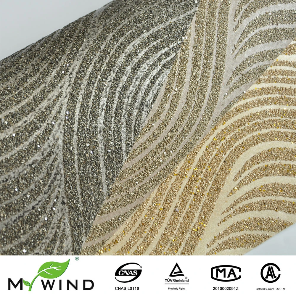 Deisgn 黒と銀の金の壁紙 家とホテルの装飾 新しい17 Wallpapers For Living Room Mica Wallpaperwall Paper Aliexpress