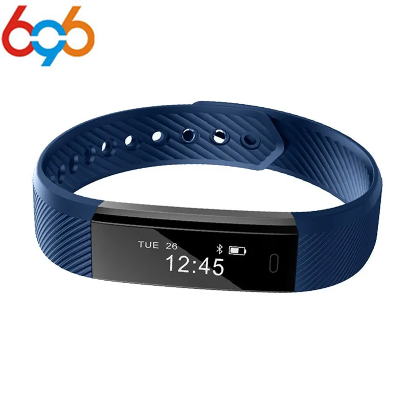 696 Smart Band ID115 HR Bluetooth браслет монитор сердечного ритма Фитнес трекер Шагомер