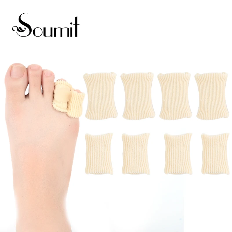

Soumit 4 Pairs Finger Toe Bandage Gel Tube Cushion Corns and Calluses Protector Bunion Guard for Feet Care Gel Cushion Inserts