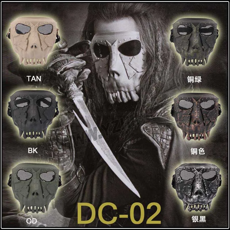 

DC-01 Treasure hunter Full Face Airsoft Paintball Mask For halloween Party CS Wargame Field game Cosplay Movie Prop helmet