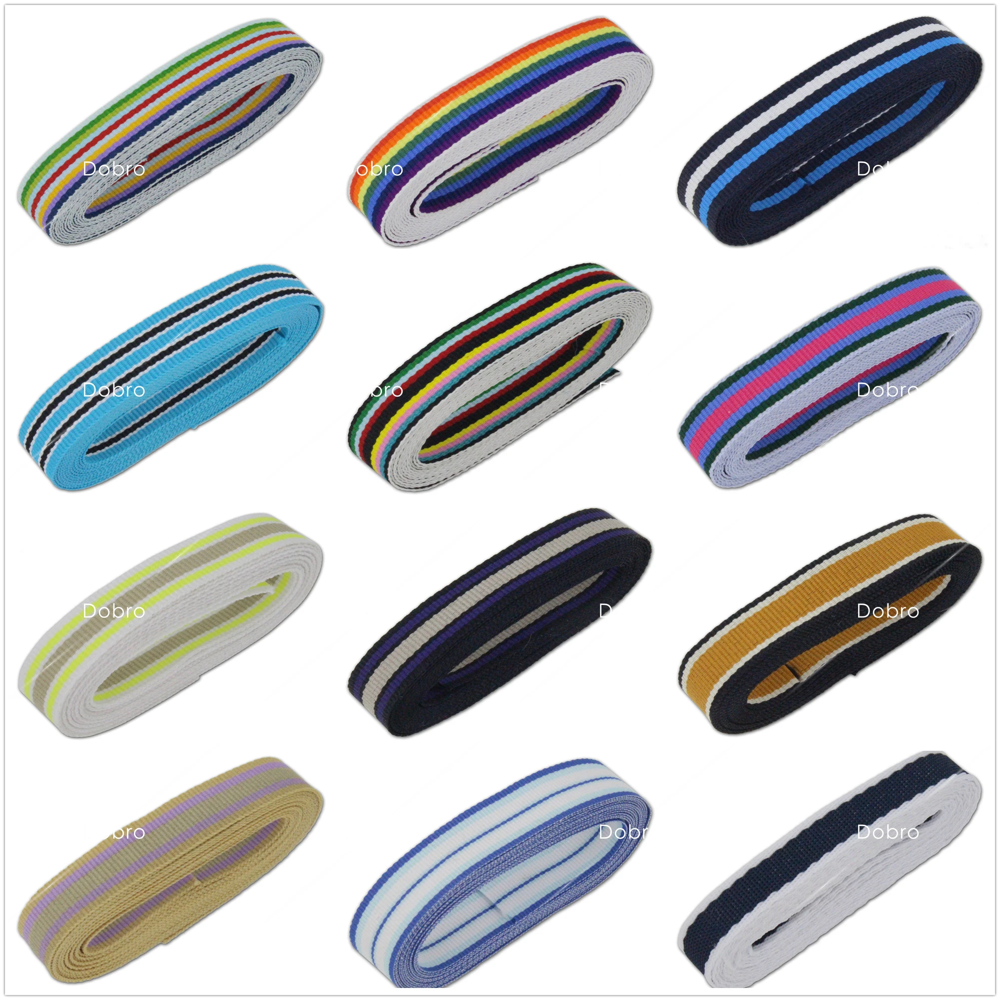 

1/2" 13mm Stripe Grosgrain Ribbon Wholesale colour ribbon SGR-13-8
