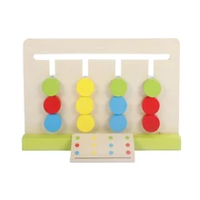 Montessori Education Wooden Toys Four Color Game Color Matching early child kids education learning toys Building