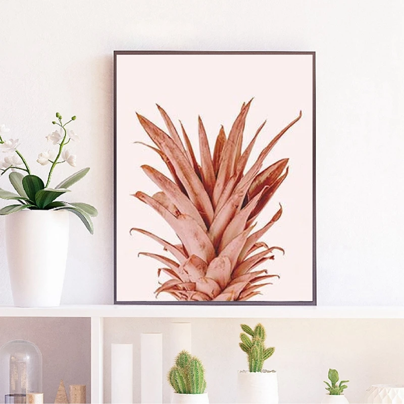 Pineapple Prints Rose Gold Decor
