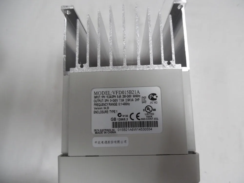 Преобразователь VFD015B21A Delta 1 5 кВт vfd инвертор однофазный 220 В 1500 Вт 0 400 Гц|ac drive|ac motor