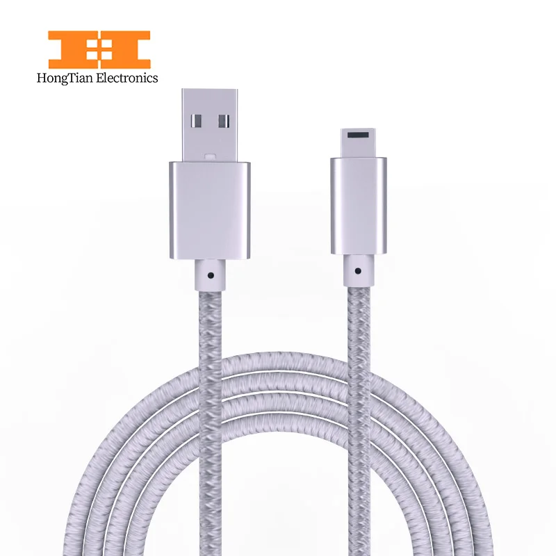 

USB 2.0 Type A Male to Mini 5P Male Mini 5P USB Cable M/M Foil Braided PVC mini 1M Charge Data Cable Adapter For MP3 Mp4