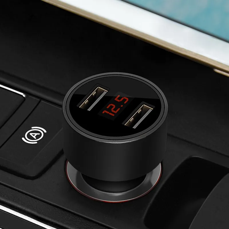 

Car styling LED Display Dual USB Car Autos Charger For Toyota Allion Altezza Auris 1 2 Avalon 2 Aygo 1 2 Belta Blade Celsior 3