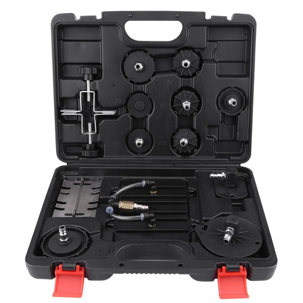 

0-60PSI Pneumatic Air Pressure Bleeder Tool Kit Professional Brake Bleed Set Max 5L incl. Portable Tank with a Pressure Gaug etc