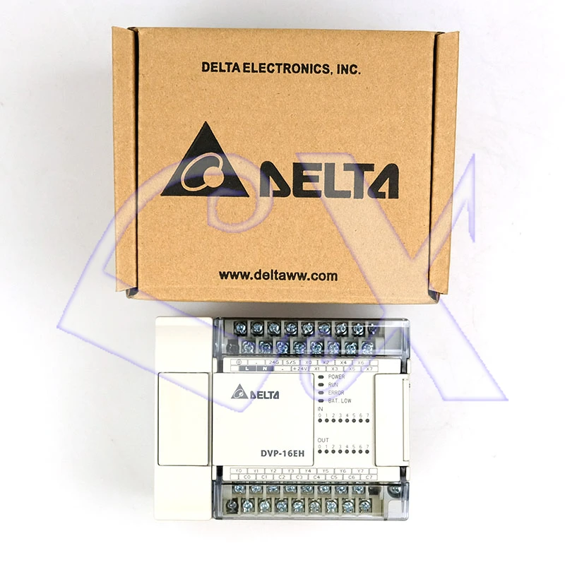 ПЛК, программируемый логический контроллер Delta контроллер DVP16EH00T3 EH3 серии 8DI 8DO выход тразистора в коробке