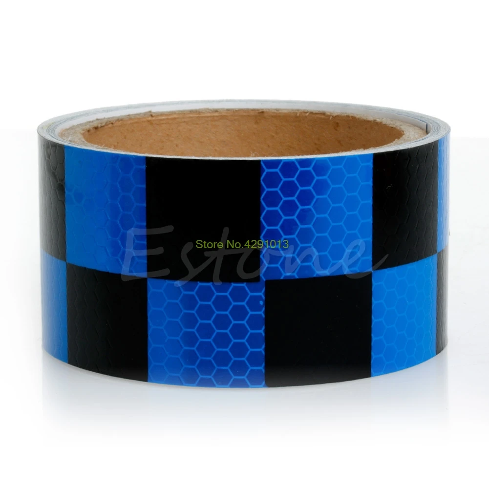 

2"X118" Chequer Reflective Safety Warning Conspicuity Tape Strip Sticker 3m Drop Shipping Support