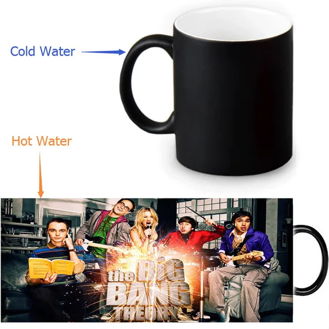 The Bang Theory Coffee Mugs Morph Mug Heat Sensitive Black The Bang Theory Coffee Mugs Morph Mug Heat Sensitive Black Colour Change Morphing Tea