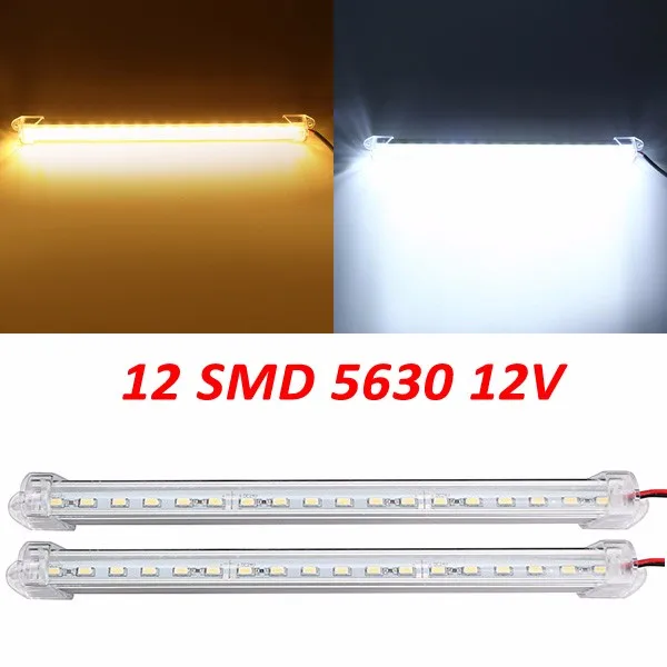 

Modern Convenience 17cm 3W 600lm 12 SMD 5630 Waterproof IP44 LED Rigid Strip Cabinet Light 12V Pure White Warm White LED Light