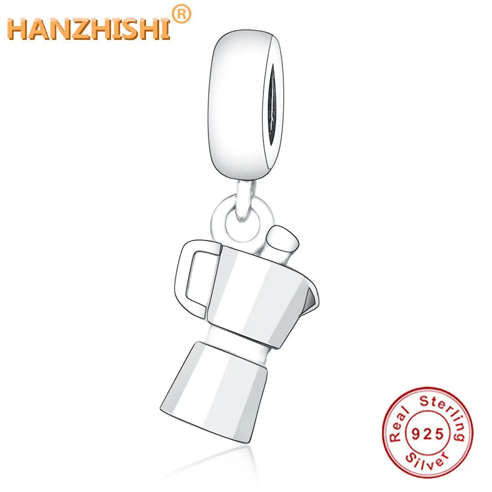 

2019 Summer Authentic 925 Sterling Silver Water Cup Dangle Charm Beads Fit Original Pandora Charm Bracelets Women DIY Jewelry