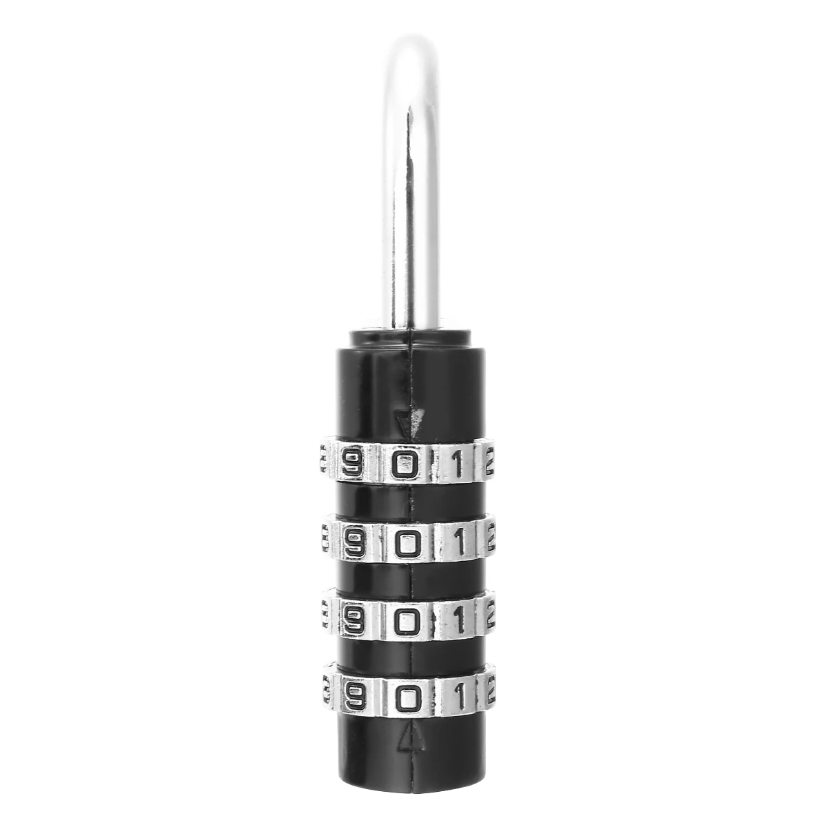80*43*14mm Heavy Duty 4 Dial Digit Combination Lock Weatherproof Security Padlock Outdoor Gym Safely Code Lock Black
