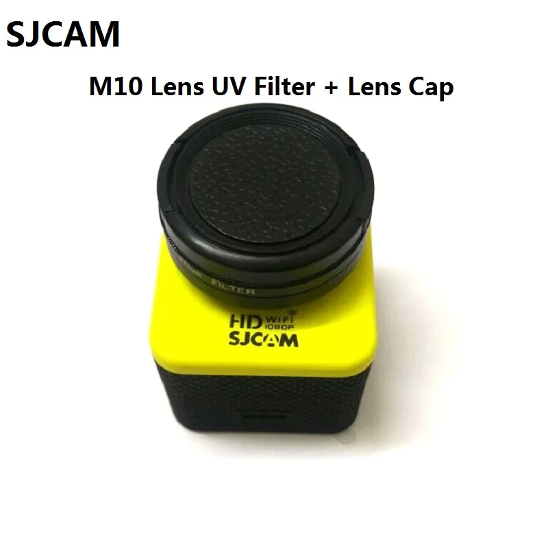 

SJCAM Original Camera Accessories Lens UV Filter Lens Cap Metallic Glass Protective over For M10 M10wifi M10+ Plus Action