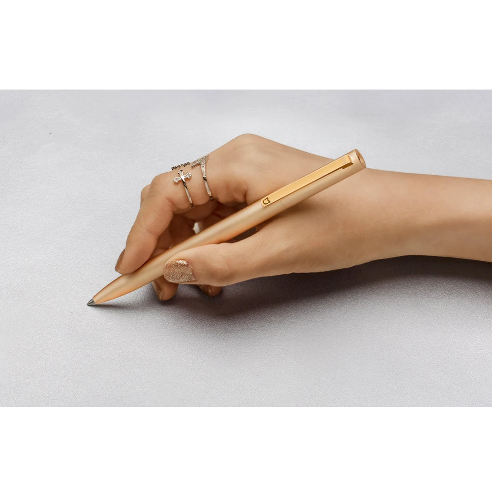 Xiao mi jia металлические ручки PREMEC гладкие швейцарские Сменные ручки 0,5 мм ручки для подписи mi алюминиевый сплав черные чернила для ручек