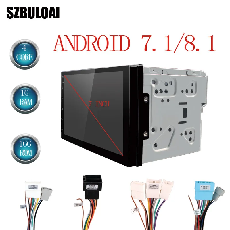 

SZBULOAI Android8.1 2 Din Car radio Multimedia Video Player Universal auto GPS MAP For Volkswagen Nissan Hyundai Kia toyata CR-V