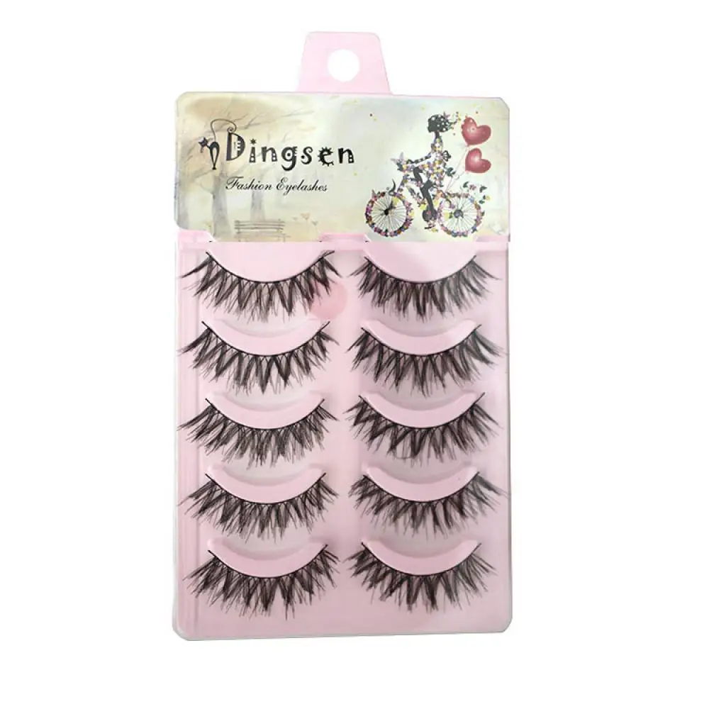 

5 Pairs/Set New Fashion Women Lady Natural Soft Eye Lashes Handmade Thick Fake False Eyelashes Makeup Tools